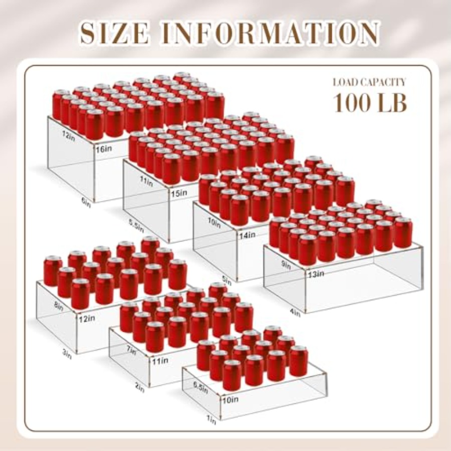 Ensemble de 7 supports de buff - Display Risers Set avis et prix